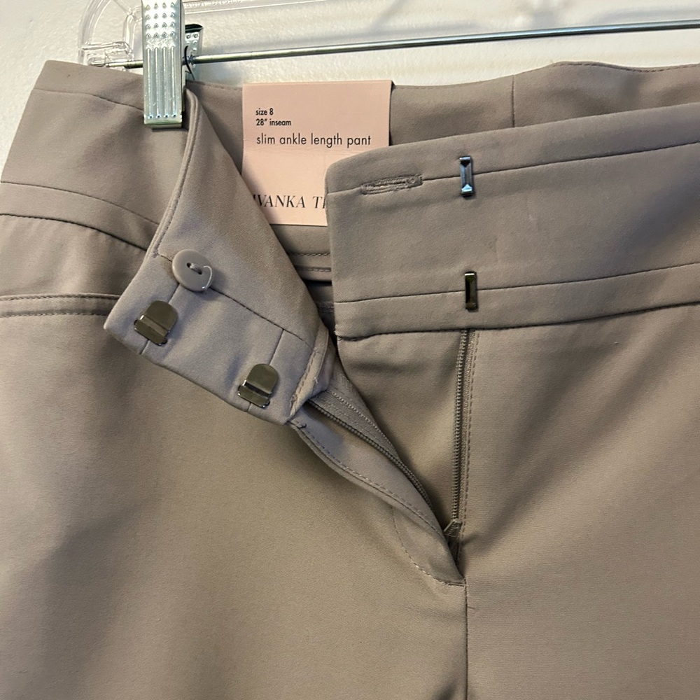 Ivanka Trump Taupe Ankle Pants size 8 NWT - Picture 7 of 10